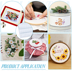 Хлопчатобумажные ткани для вышивки крестом DIY-WH0622-379A