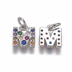 Латунные микро проложить кубического циркония подвески ZIRC-L070-38M-P