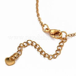 Браслеты на ногу из нержавеющей стали 304 с цепочкой AJEW-H104-04G