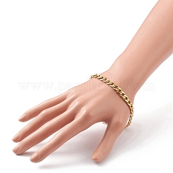 Мужские pvd вакуумное покрытие нержавеющая сталь 304 кубинские цепи браслеты и ожерелья ювелирные наборы SJEW-JS01157