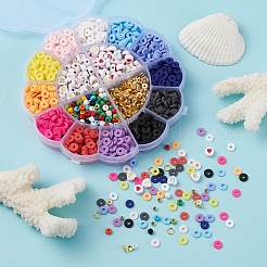 Набор бус из полимерной глины своими руками DIY-YW0004-77