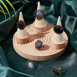 Набор для самостоятельного изготовления регулируемого кольца с драгоценными камнями&nbsp;DIY-SC0022-29