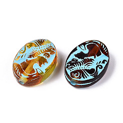 Окрашенные прозрачные акриловые бусины OACR-T029-03J