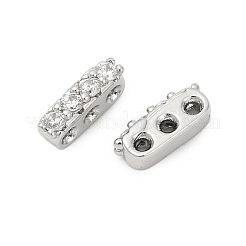 Латунные микропаве прозрачные кубические циркониевые распорки KK-P302-20P