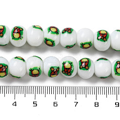 Печать стеклянных бусин для ожерелья изготовление браслетов&nbsp;GLAA-B020-02A-02