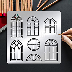 Трафареты для штампов из нержавеющей стали DIY-WH0279-109