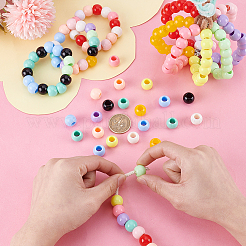 195шт 13 цвета акриловые европейские бусины&nbsp;OACR-PH0004-48