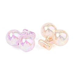 Уф покрытие прозрачные хрустящие акриловые бусины&nbsp;MACR-K361-51