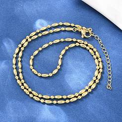 Латунные цепочки с шариками толщиной 2.2 мм для мужчин и женщин&nbsp;NJEW-L012-06G