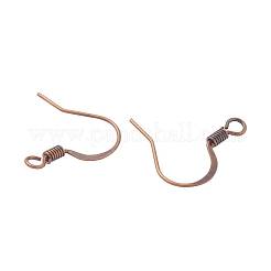 300 шт. 6 цветных латунных французских крючка для серег KK-ZZ0001-05-NF