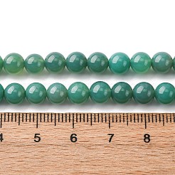 Натуральные бусины из зеленого оникса и агата (окрашенные и нагретые)&nbsp;G-K393-A03-6mm