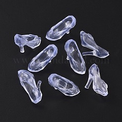 Прозрачные пластиковые мини-туфли на высоком каблуке DJEW-WH0038-72