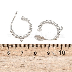 Латунные серьги с клипсами KK-F921-08A-P