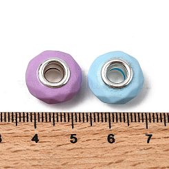 Граненые европейские бусины из смолы RESI-C063-02F