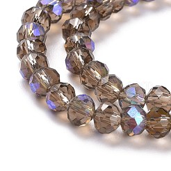 Стеклянные бусины с гальваническим покрытием &nbsp;LS-EGLA-A034-T1mm-L06