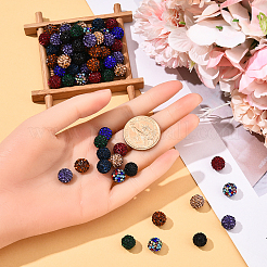 90 шт. 9-х цветные бусины в форме диско-шара&nbsp;RB-YW0001-20