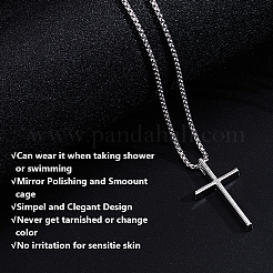 25 шт. подвеска-крест из сплава 667 из нержавеющей стали&nbsp;NJEW-DR0001-13