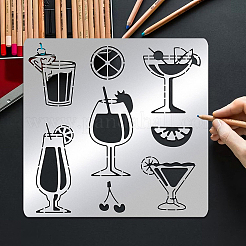 Трафареты для штампов из нержавеющей стали DIY-WH0279-140