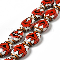 Ручной печатный шарики фарфора PORC-F005-01E