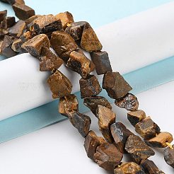 Сырой грубый натуральный тигр глаз бисер прядь G-B065-C05