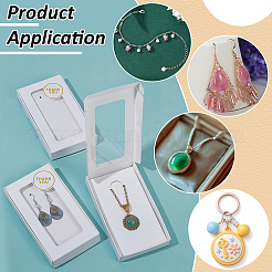 36 шт. прямоугольные почтовые коробки для хранения из крафт-бумаги с видимым окном&nbsp;DIY-BC0015-68B