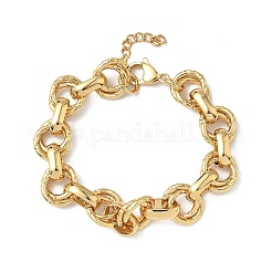 Браслеты-цепочки Rolo из нержавеющей стали 304 для женщин&nbsp;BJEW-S176-01G-C