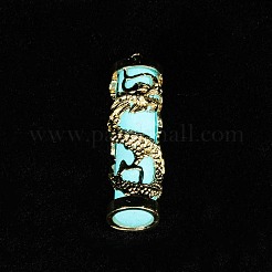 Подвески на колоннах из синтетического светящегося камня&nbsp;FIND-C058-01G-01