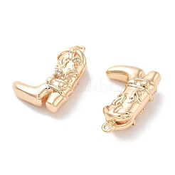 Латунные микропаве прозрачные подвески с фианитом&nbsp;X-KK-M102-25G