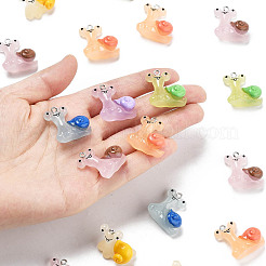 20 шт. подвески из смолы в виде улитки&nbsp;RESI-FS0002-12