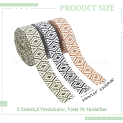 15 ярд 3-х цветной хлопковой ленты в этническом стиле OCOR-WR0001-21