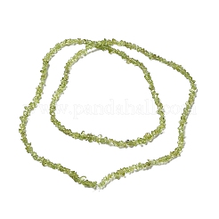 Природный перидот бисер нитей X-G-E607-A06