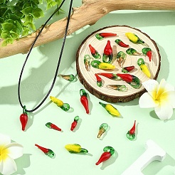 50шт 5 стиля подвески ручной работы лэмпворк&nbsp;LAMP-YW0004-32