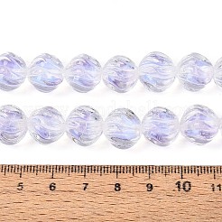 Фактурные внутренние бусины-лэмпворк ручной работы с цветком&nbsp;LAMP-T024-07E