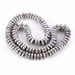 Гальванические бусины из натуральной лавы&nbsp;G-T114-69