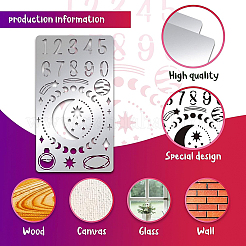 Трафареты для штампов из нержавеющей стали DIY-WH0242-227