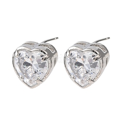 Серьги-гвоздики из циркония&nbsp;EJEW-C174-02A-P