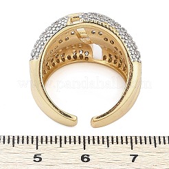 Кольца-манжеты из латуни с микропаве из прозрачного кубического циркония для женщин и мужчин STAS-I109-03GP