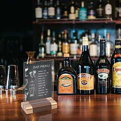 4шт прямоугольный акриловый держатель для карточек на стол&nbsp;AJEW-AR0005-27A