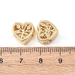 Латунь микропаве прозрачный кубический цирконий европейский бисер&nbsp;KK-G551-02G