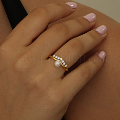 Элегантное серебряное кольцо с цирконом WV4050-1