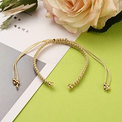 Регулируемый плетеный браслет из полиэфирного шнура&nbsp;AJEW-JB00760-02