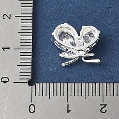 Подвески из прозрачного кубического циркония в форме капли с микропаве из латуни&nbsp;KK-A253-09S