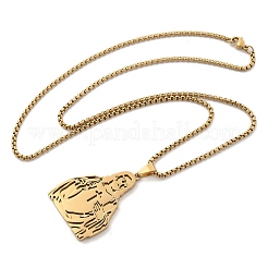 201 кулон с религиозной тематикой из нержавеющей стали NJEW-Z058-05G