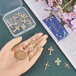 24шт 12 стиля подвески из сплава с кристаллами и стразами FIND-SC0010-80