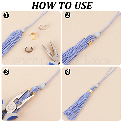 120 шт. 3-х цветные латунные складные обжимные наконечники FIND-PH0020-81