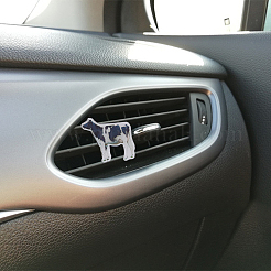 2 комплект из 2-х пустых автомобильных зажимов для вентиляции из акрила в стиле коровы FIND-HY0002-63