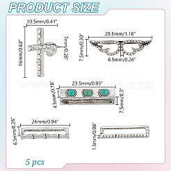 1 шт. крестообразный цинковый сплав со стразами для крепления ремешка для часов&nbsp;FIND-AR0006-58