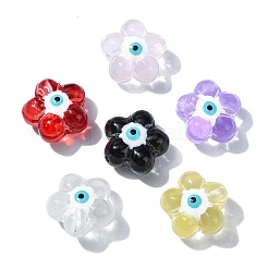 30шт 6 цвета прозрачные стеклянные бусины&nbsp;GLAA-CJ0002-62