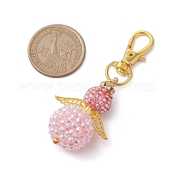 Ангел стеклянные бусины кулон украшения HJEW-MZ00088