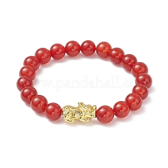 Браслеты из натурального сердолика для пары BJEW-JB12181